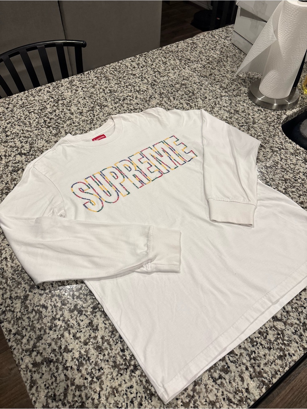 Supreme SS19 International Long-Sleeve Tee | White | M